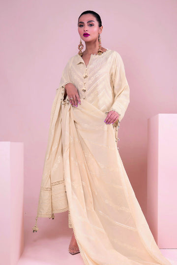 Bc22104 Off-white Khaadi Eid Collection 2022 Online Shopping